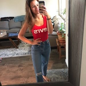 Levi’s jeans and bodysuit